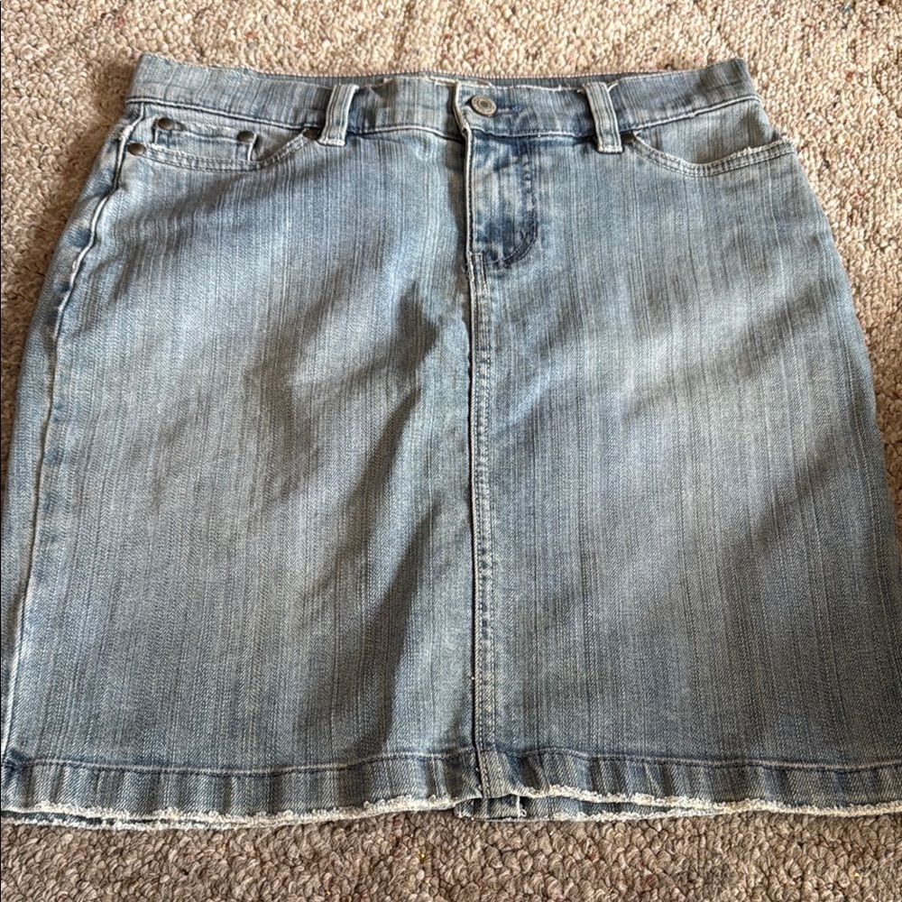 Old Navy Light Blue Denim Mini Skirt
